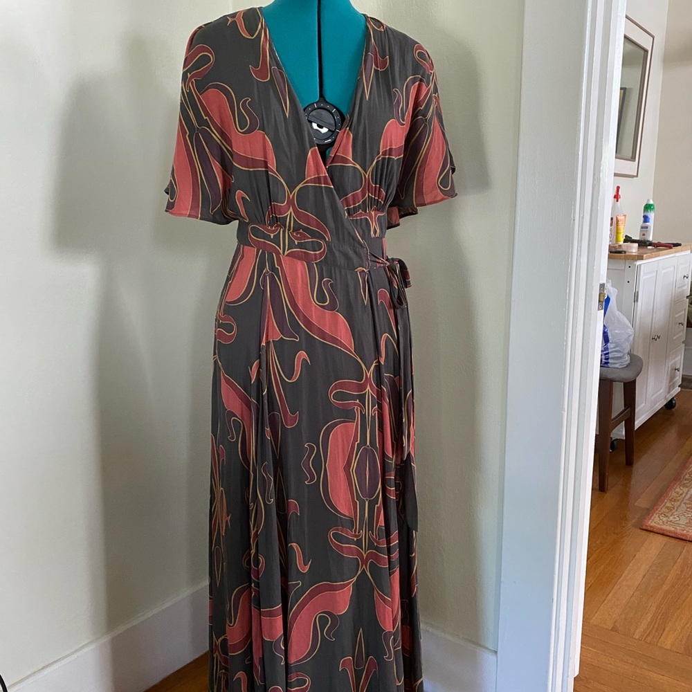 Free People Wrap Maxi Dress size XS